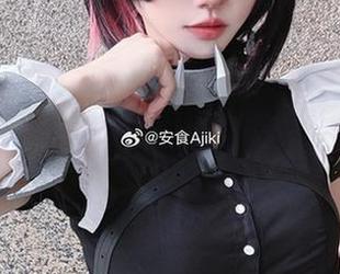 原神奇幻之旅：安食Ajiki倾情演绎雷电将军魅魔的唯美写真cos呢