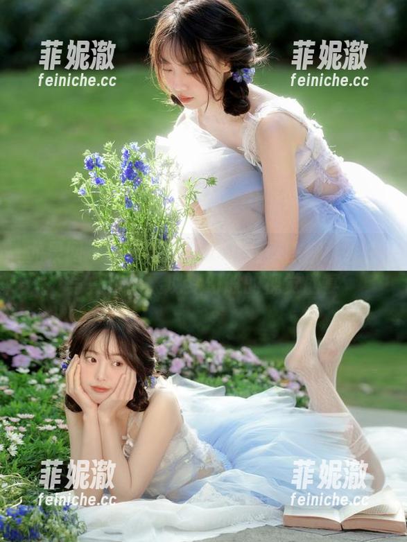 尤果网 - 精美高清资源下载：陈柳溪纯白写真作品展现梦幻般的视觉盛宴